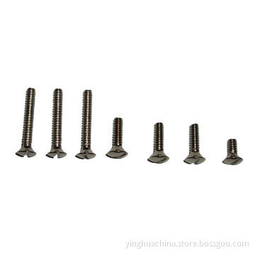 Slotted Oval Head Screws, Made of Carbon Steel and Stainless Steel, Used for Industrial Machinery